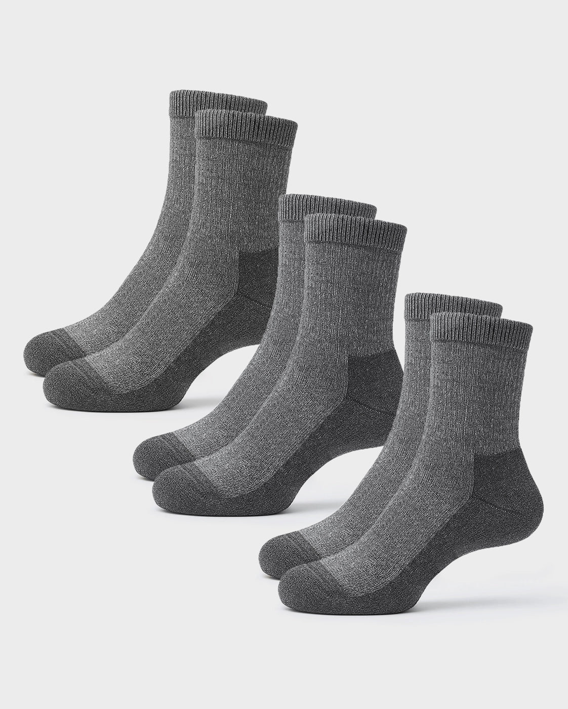 K-Trek Heavy - Calze Pesanti Termiche in Lana Merino - Grigio - 3 Paia