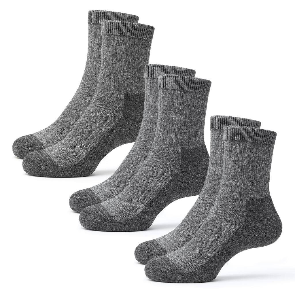 K-Trek Heavy - Schwere Thermo-Merinosocken - Grau - 3 Paare