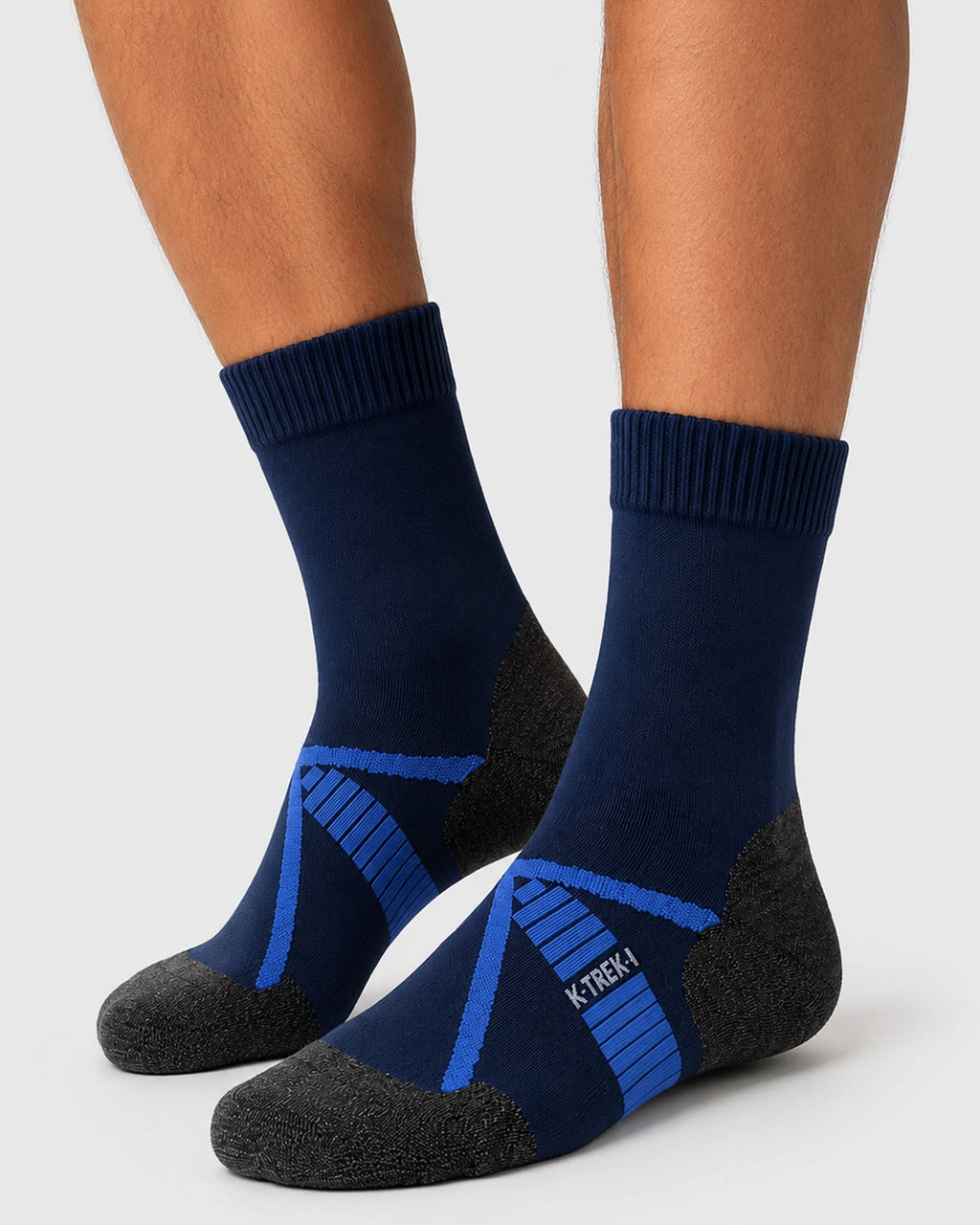 K-Trek Light - Calze da Trekking Leggere in Lana Merino - Blu/Azzurro