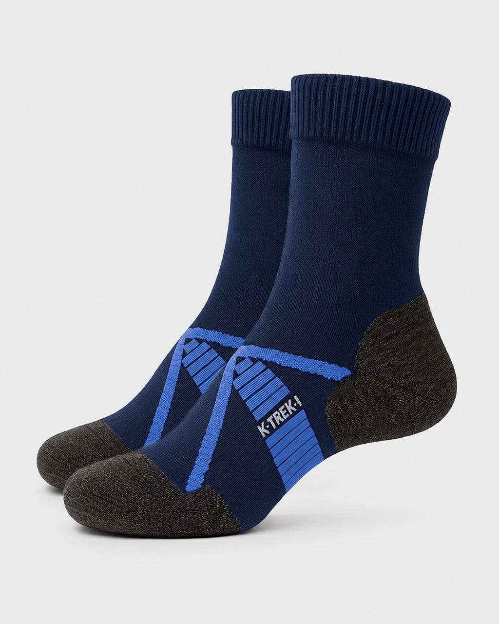 K-Trek Light - Calze da Trekking Leggere in Lana Merino - Blu/Azzurro